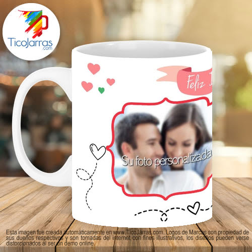 Jarras Personalizadas Feliz Día de los Enamorados