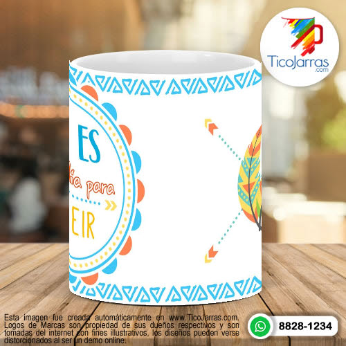 Tazas Personalizadas Hoy es un buen día para Sonreír