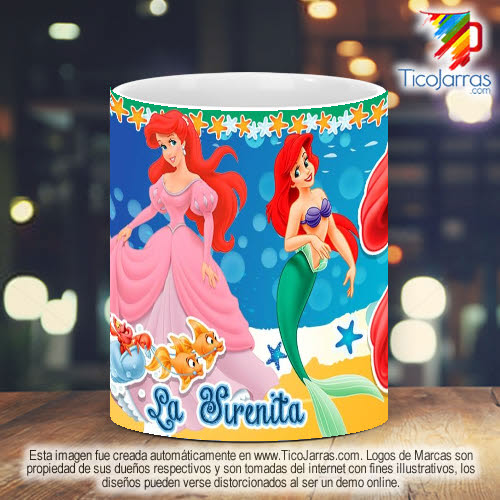 Tazas Personalizadas Sirenita