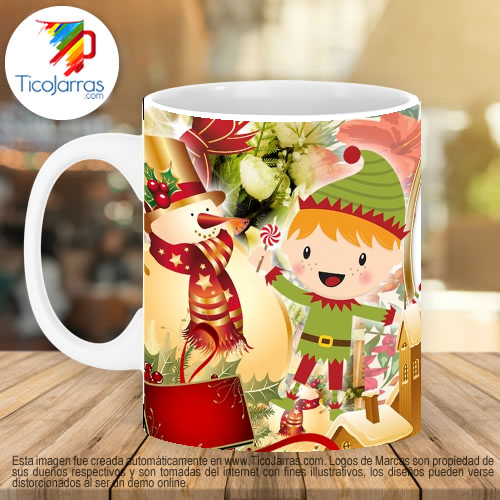 Jarras Personalizadas Taza Navideña