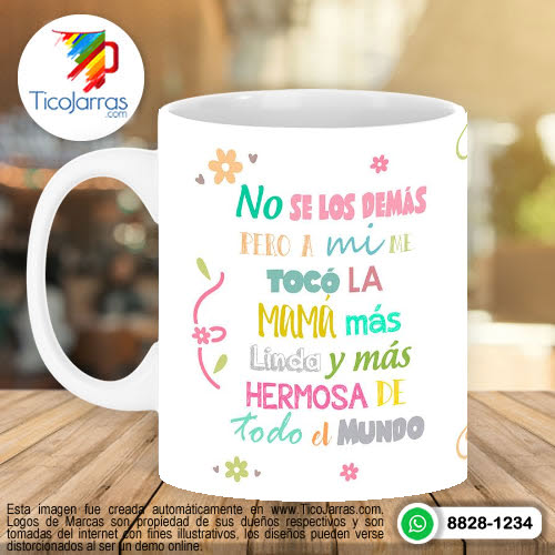 Jarras Personalizadas Feliz Día Mami