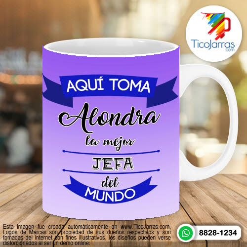 Tazas Personalizadas en Costa Rica Aquí Toma la Mejor Jefa