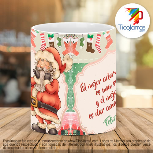 Tazas Personalizadas Taza Navideña con mensaje