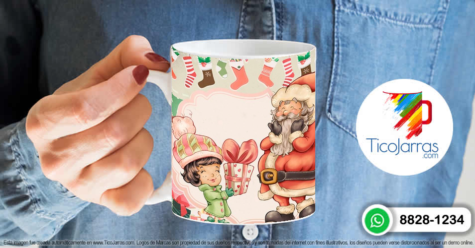 Artículos Personalizados Taza Navideña con mensaje