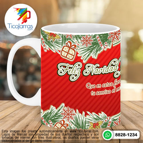 Jarras Personalizadas Taza de Navidad