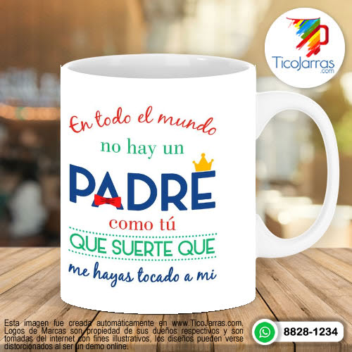 Tazas Personalizadas en Costa Rica Feliz Día del Padre