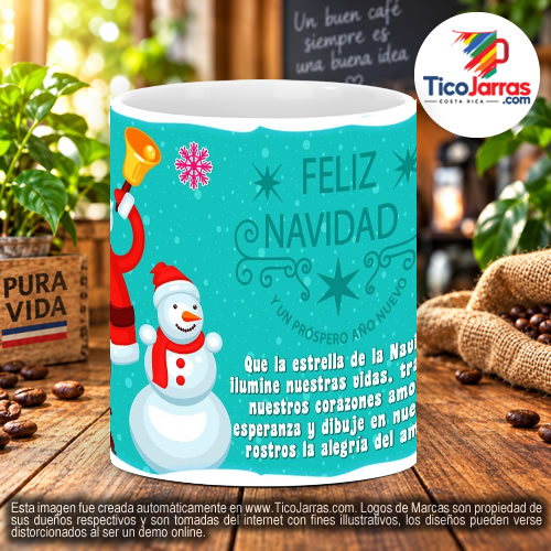 Taza Navidad Santa Claus - TicoJarras