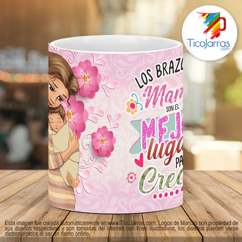 Tazas Personalizadas Los Abrazos de Mama son el Mejor lugar