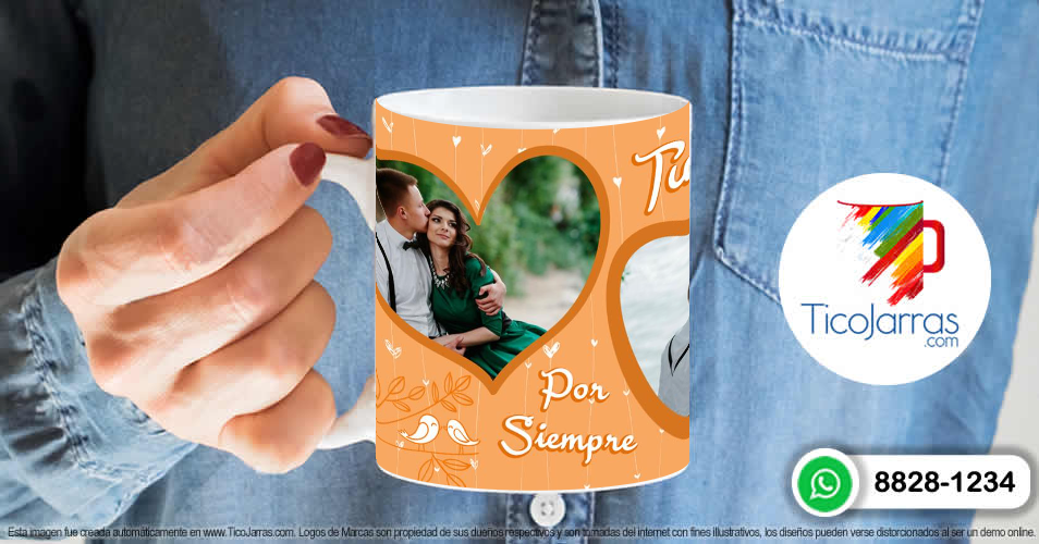 Tazas Personalizadas en Costa Rica Te amo. Tú y yo por siempre