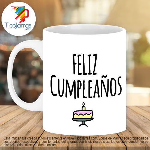 Jarras Personalizadas Flork - Feliz Cumpleaños