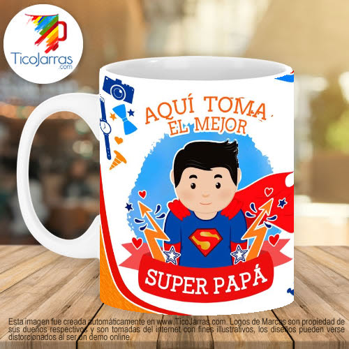 Jarras Personalizadas Super Papá