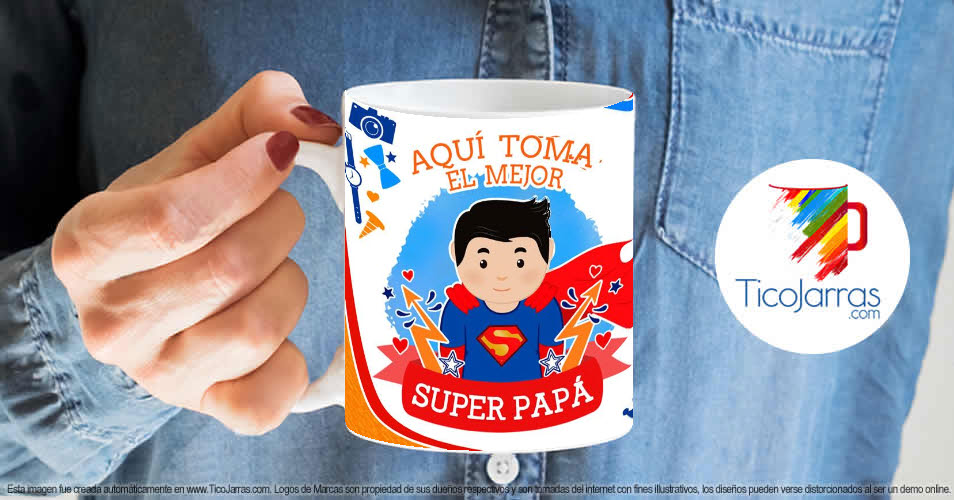 Tazas Personalizadas en Costa Rica Super Papá