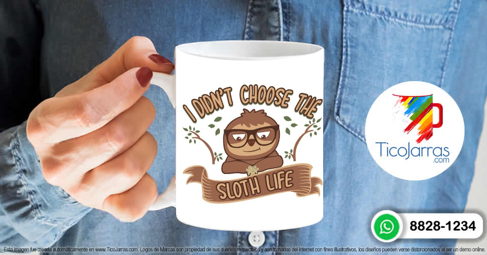 Artículos Personalizados Peresozo -  Idid not chose the sloth life