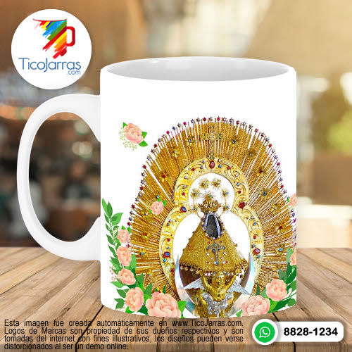 Tazas Personalizadas en Costa Rica Virgen de los Ángeles