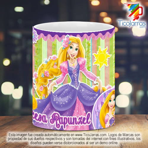 Tazas Personalizadas en Costa Rica Princesa Rapunzel