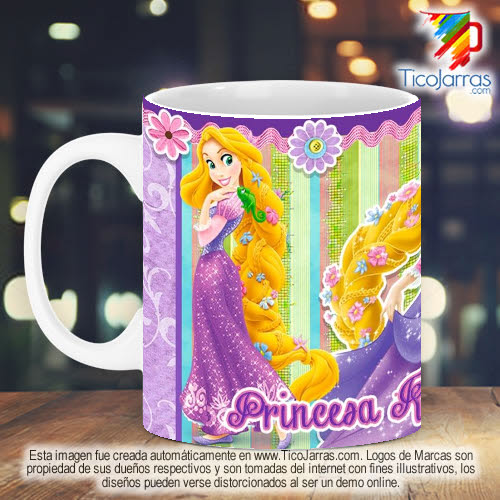 Jarras Personalizadas Princesa Rapunzel