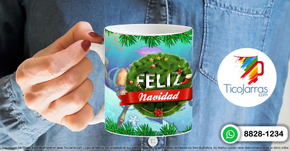 Artículos Personalizados Feliz Navidad - Bob Esponja