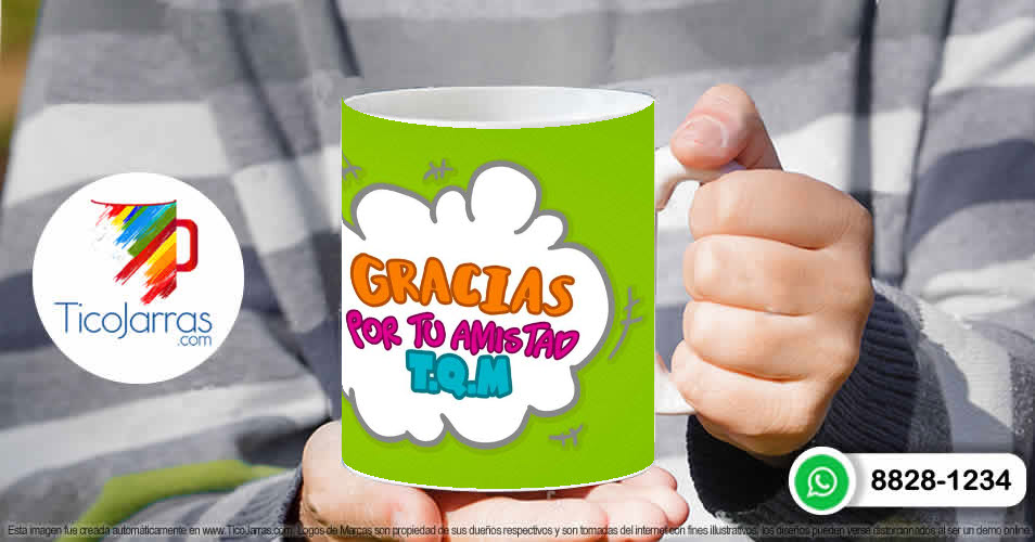 Tazas Personalizadas en Costa Rica Gracias por tu Amistad