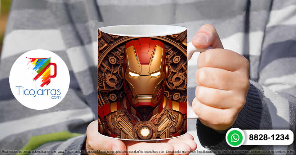 Tazas Personalizadas en Costa Rica Iron Man 3D