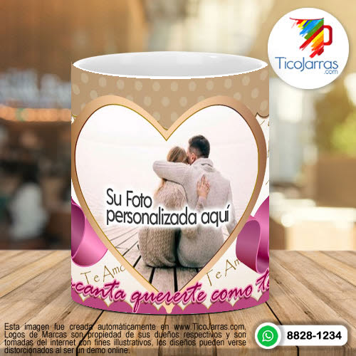 Tazas Personalizadas Me encanta quererte como te quiero.