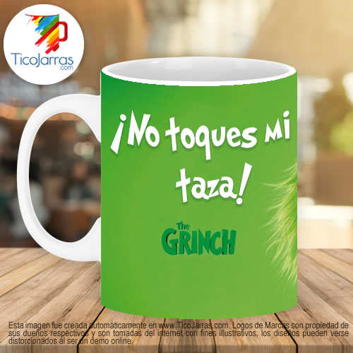 Jarras Personalizadas Grinch -No toques mi taza-