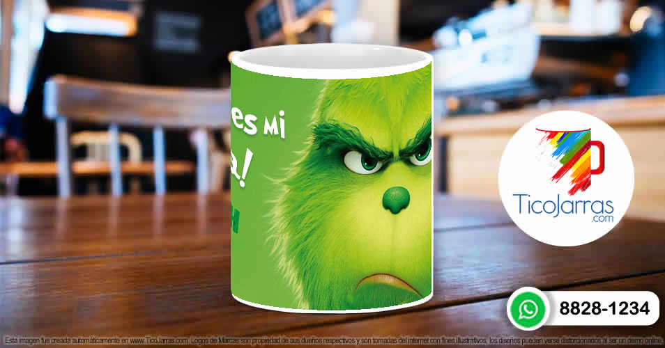 Tazas Personalizadas en Costa Rica Grinch -No toques mi taza-