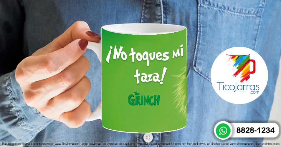 Artículos Personalizados Grinch -No toques mi taza-