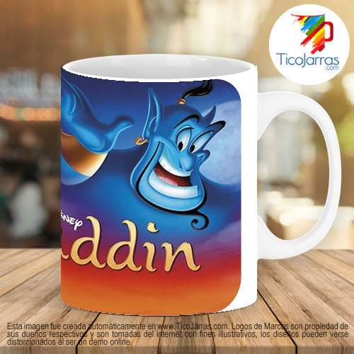 Diseños Personalizadas Taza Aladdin-Aladino