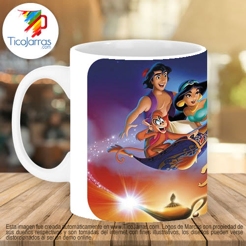 Jarras Personalizadas Taza Aladdin-Aladino