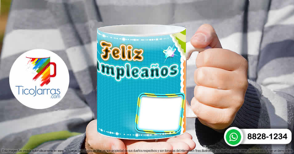 Tazas Personalizadas en Costa Rica Feliz día de Cumpleaños, Imagen y texto