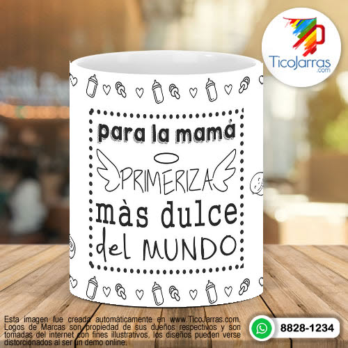 Tazas Personalizadas en Costa Rica Para la mamá primeriza más dulce del Mundo