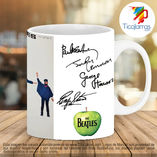 Diseños Personalizadas Jarra Personalizada The Beatles HELP