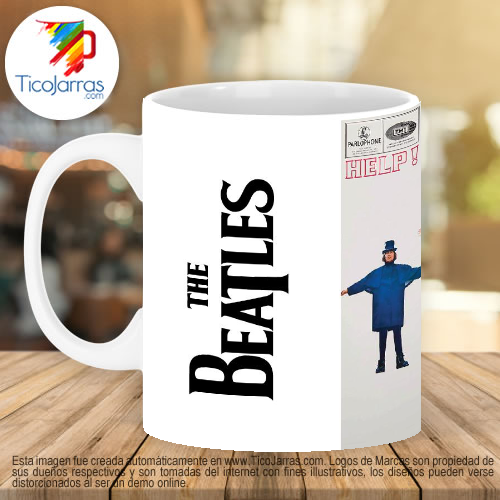 Jarra Personalizada The Beatles HELP