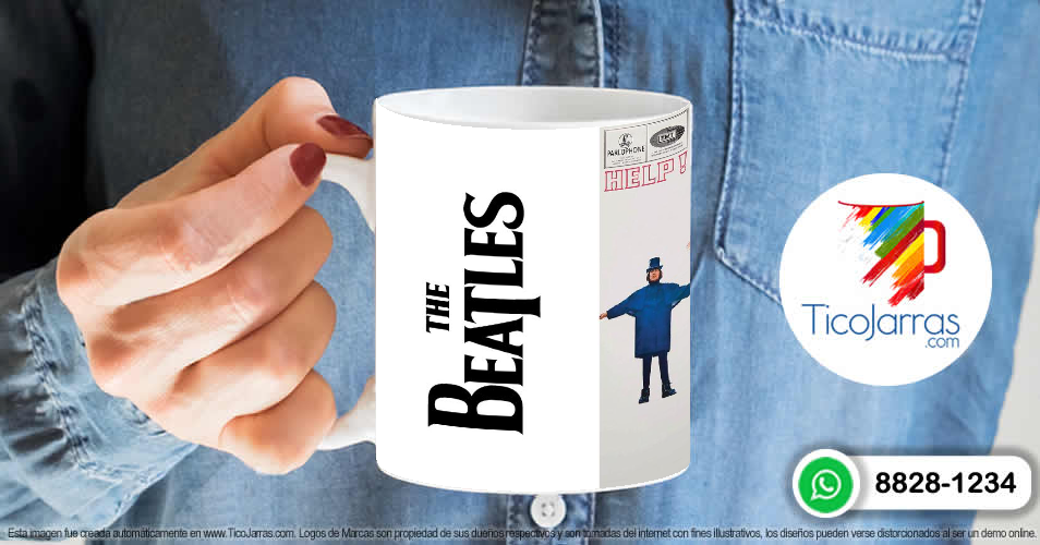 Artículos Personalizados Jarra Personalizada The Beatles HELP