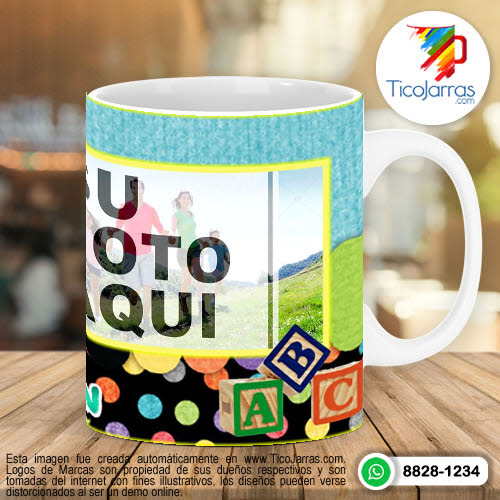 Tazas Personalizadas en Costa Rica Taza Graduación con dos fotos
