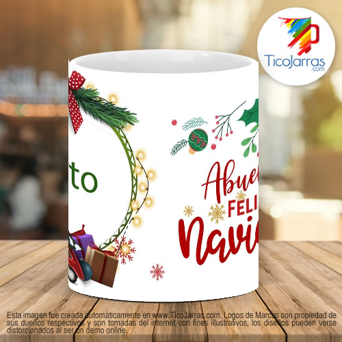 Tazas Personalizadas Feliz Navidad con foto