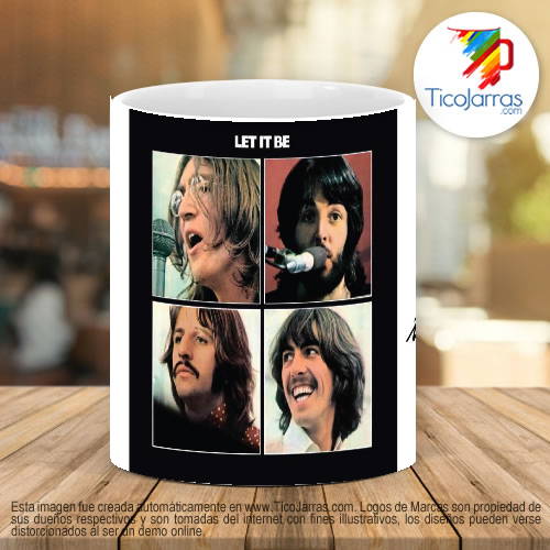 Tazas Personalizadas Jarra Personalizada The Beatles Let it be 