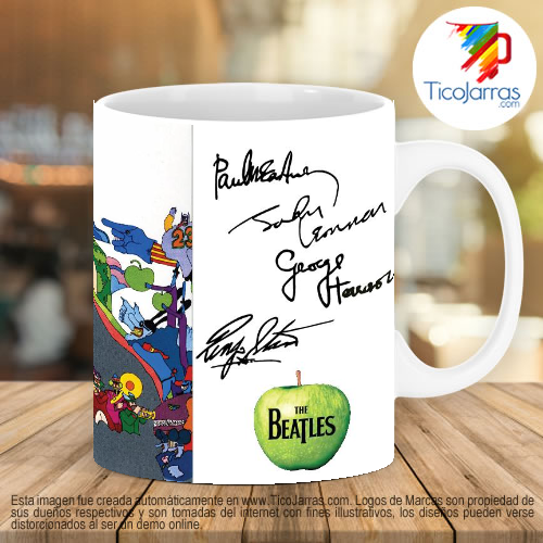Tazas Personalizadas en Costa Rica Jarra Personalizada The Beatles Yellow Submarine