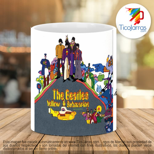 Tazas Personalizadas Jarra Personalizada The Beatles Yellow Submarine