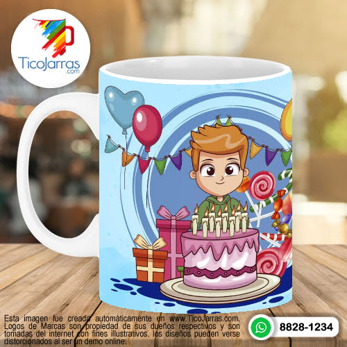 Jarras Personalizadas Feliz Cumpleaños Hijo