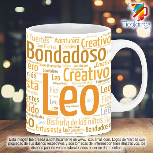 Diseños Personalizadas Signo del Zodiaco Leo