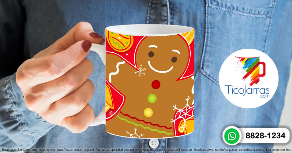 Artículos Personalizados Feliz Navidad - Muñeco de Jengibre