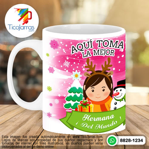 Tazas Personalizadas en Costa Rica Aquí Toma - Hermana