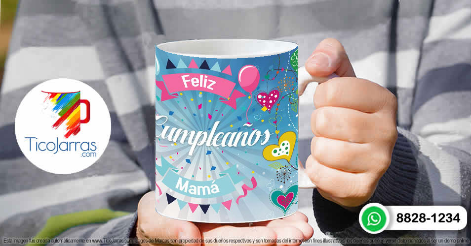 Tazas Personalizadas en Costa Rica Feliz Cumpleaños Mamá