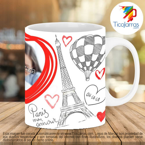 Tazas Personalizadas en Costa Rica Paris mon amour