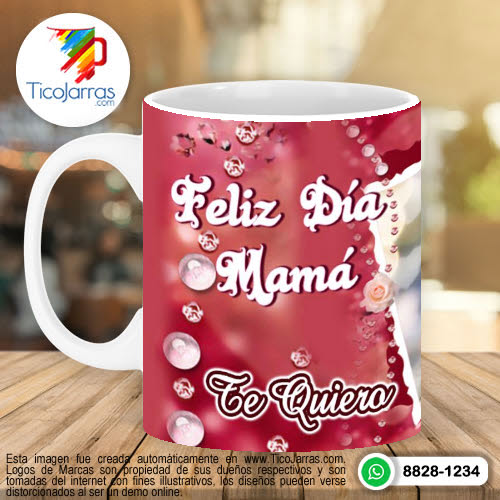 Jarras Personalizadas Feliz Día Mamá