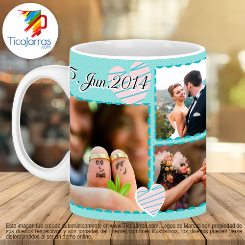 Jarras Personalizadas Recuerdo de Boda personalizado