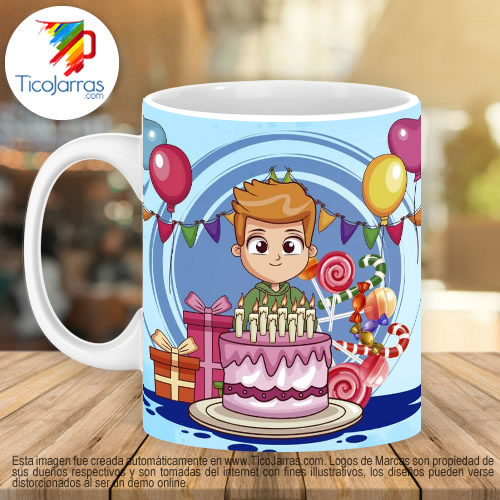 Jarras Personalizadas Feliz Cumpleaños HIJO eres el mejor