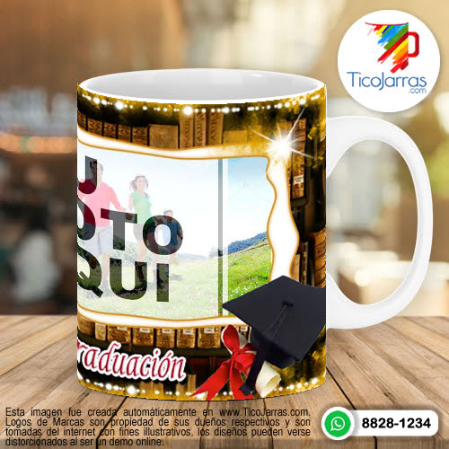 Tazas Personalizadas en Costa Rica Recuerdo de mi Graduación