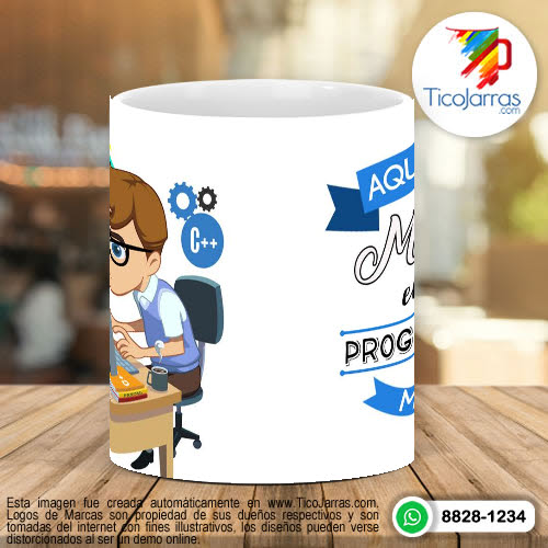 Tazas Personalizadas Aquí Toma el Mejor Programador